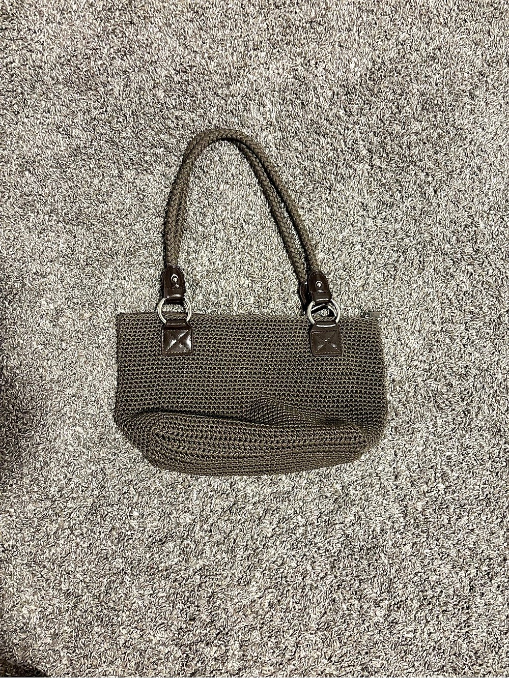 The Sak Textured Shoulder Bag in Green